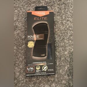 Copper Fit Elite Black Knee Compression Sleeve Size L/XL